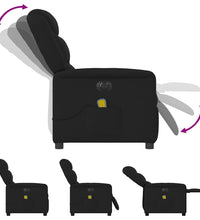 Massagesessel Elektrisch Schwarz Stoff