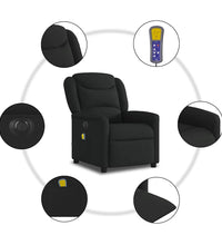 Massagesessel Elektrisch Schwarz Stoff