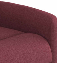Massagesessel Elektrisch Weinrot Stoff