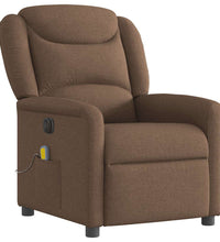 Massagesessel Elektrisch Braun Stoff