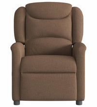 Massagesessel Elektrisch Braun Stoff