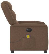 Massagesessel Elektrisch Braun Stoff