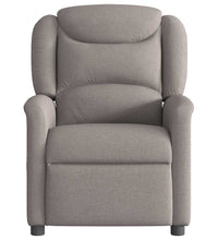 Massagesessel Elektrisch Taupe Stoff
