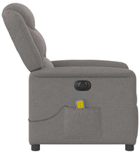 Massagesessel Elektrisch Taupe Stoff