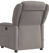 Massagesessel Elektrisch Taupe Stoff