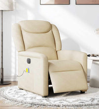 Massagesessel Elektrisch Creme Stoff