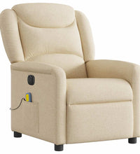 Massagesessel Elektrisch Creme Stoff