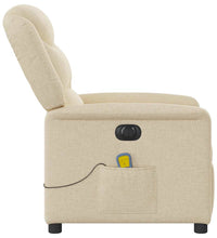 Massagesessel Elektrisch Creme Stoff