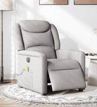 Massagesessel Elektrisch Wolkengrau Stoff