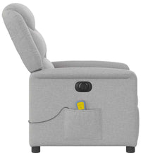 Massagesessel Elektrisch Wolkengrau Stoff