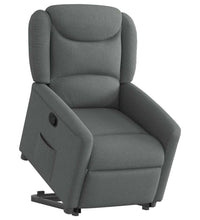 Relaxsessel mit Aufstehhilfe Dunkelgrau Stoff