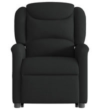 Relaxsessel mit Aufstehhilfe Schwarz Stoff