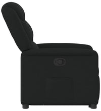 Relaxsessel mit Aufstehhilfe Schwarz Stoff