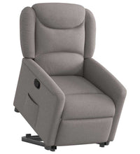 Relaxsessel mit Aufstehhilfe Taupe Stoff