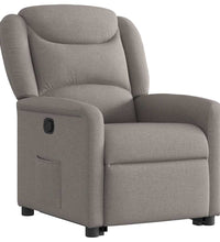 Relaxsessel mit Aufstehhilfe Taupe Stoff
