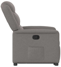 Relaxsessel mit Aufstehhilfe Taupe Stoff