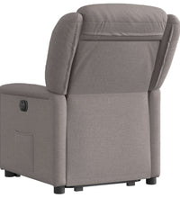 Relaxsessel mit Aufstehhilfe Taupe Stoff