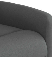 Massagesessel mit Aufstehhilfe Dunkelgrau Stoff