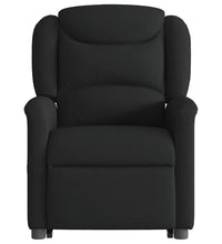 Massagesessel mit Aufstehhilfe Schwarz Stoff