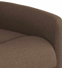 Massagesessel mit Aufstehhilfe Braun Stoff