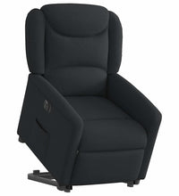 Relaxsessel mit Aufstehhilfe Elektrisch Schwarz Stoff