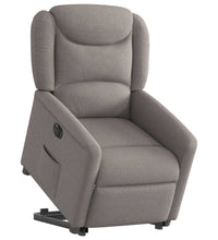 Relaxsessel mit Aufstehhilfe Elektrisch Taupe Stoff