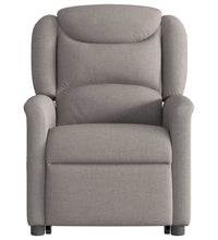 Relaxsessel mit Aufstehhilfe Elektrisch Taupe Stoff