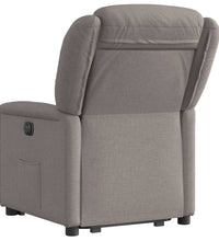 Relaxsessel mit Aufstehhilfe Elektrisch Taupe Stoff