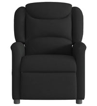 Elektrischer Massagesessel mit Aufstehhilfe Schwarz Stoff