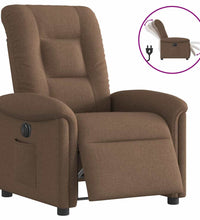 Relaxsessel Elektrisch Braun Stoff
