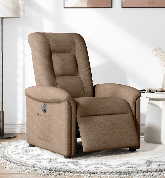 Relaxsessel Elektrisch Braun Stoff