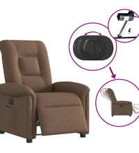 Relaxsessel Elektrisch Braun Stoff