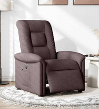 Relaxsessel Elektrisch Dunkelbraun Stoff
