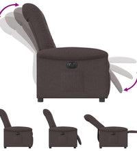 Relaxsessel Elektrisch Dunkelbraun Stoff