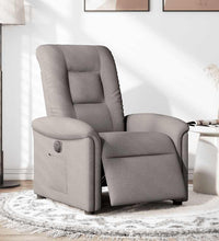 Relaxsessel Elektrisch Taupe Stoff