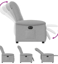 Relaxsessel Elektrisch Wolkengrau Stoff