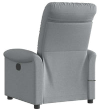 Massagesessel Elektrisch Hellgrau Stoff