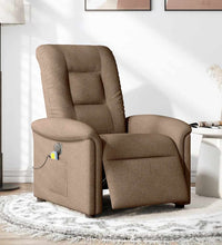 Massagesessel Elektrisch Braun Stoff