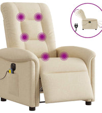 Massagesessel Elektrisch Creme Stoff