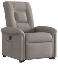 Relaxsessel mit Aufstehhilfe Taupe Stoff