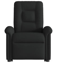 Massagesessel mit Aufstehhilfe Schwarz Stoff