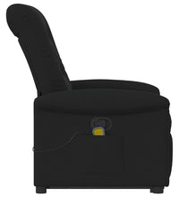 Massagesessel mit Aufstehhilfe Schwarz Stoff
