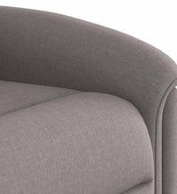 Massagesessel mit Aufstehhilfe Taupe Stoff