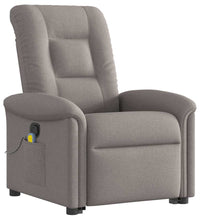 Massagesessel mit Aufstehhilfe Taupe Stoff