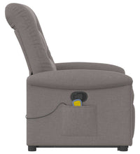 Massagesessel mit Aufstehhilfe Taupe Stoff