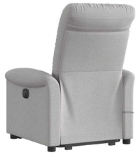 Massagesessel mit Aufstehhilfe Wolkengrau Stoff