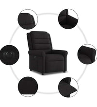 Relaxsessel Elektrisch Schwarz Stoff