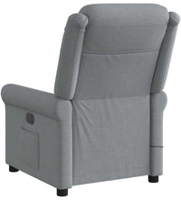 Massagesessel Elektrisch Hellgrau Stoff