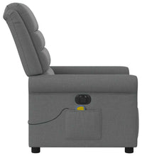 Massagesessel Elektrisch Dunkelgrau Stoff