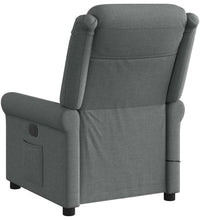 Massagesessel Elektrisch Dunkelgrau Stoff
